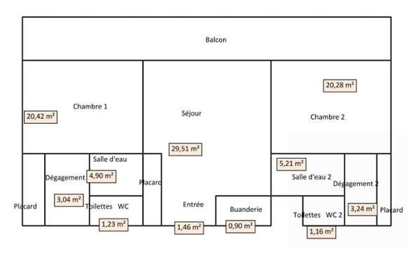 03200 VICHY -APPARTEMENT DE STANDING 2 PIÈCES AVEC BALCON TERRASSE- COEUR DE VILLE