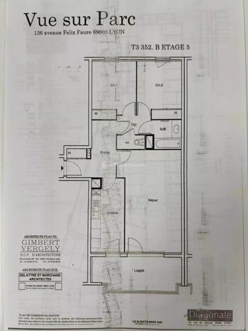 Vente                                                      Appartement
                        
                     3 pièces                      70 m2                     à Lyon 3