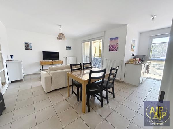 Appartement à louer Saint Nazaire : 3 pièces, 62m² avec 2 chambre(s) à 863€ - AJP Immobilier Saint-Marc-sur-Mer