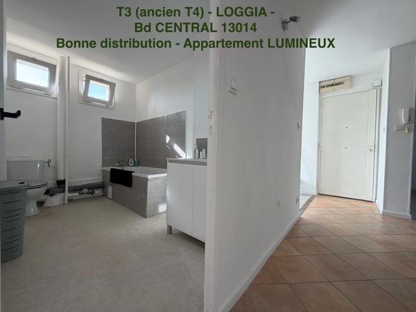 BD CENTRAL 13014 - T3 de 68,48m2 - Veranda/Loggia    appartement  CLIMATISE       119 700 euro