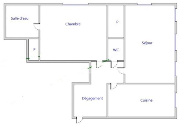 Appartement à vendre 2 pièces  (38) Gières