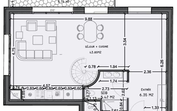 Appartement à vendre    4 pièces • 106,72 m2 Morsang-sur-Orge