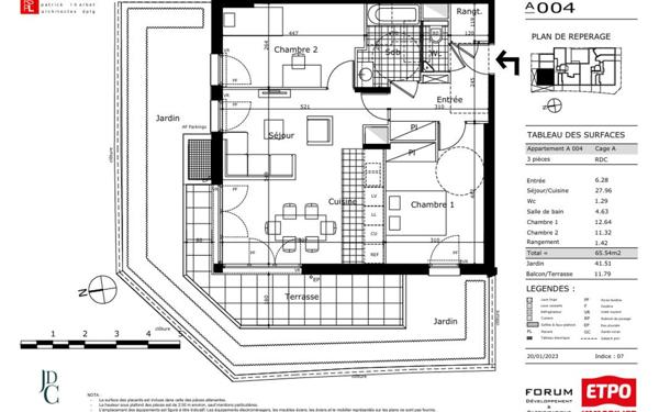 Appartement à vendre    3 pièces • 65,88 m2 Saint-Maur-des-Fossés