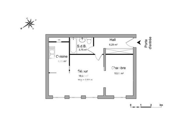 Location Appartement 2 pièces 45 m² - 108 G RUE LOUIS BAUDOIN Corbeil-essonnes 91100