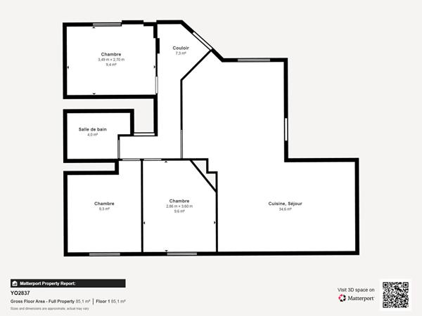 Maison de plain-pied avec jardin arboré et garage à Carcassonne.