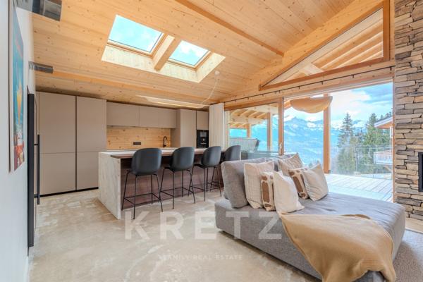 Chalet d’Exception à Combloux – Vue Panoramique & Prestations Haut de Gamme