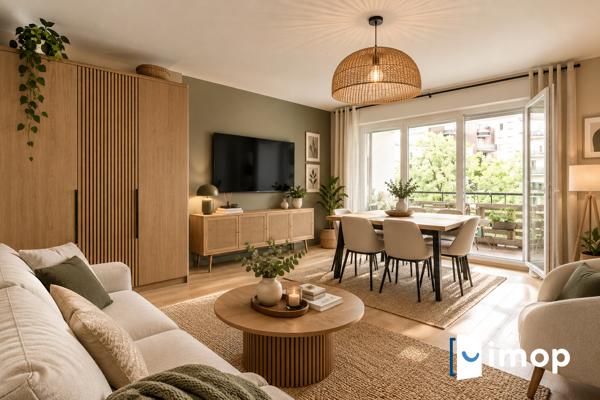 LUMINEUX 3 PIÈCES DE 64 M² AVEC TERRASSE PLEIN SUD & BOX