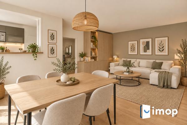 LUMINEUX 3 PIÈCES DE 64 M² AVEC TERRASSE PLEIN SUD & BOX