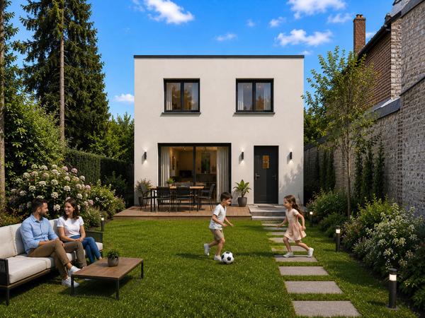 Terrain constructible de 175 m² - Projet maison avec étage