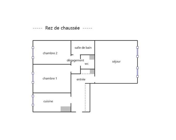 Appartement 3 pièces - 65 m² Exclusivité efficity