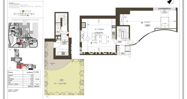 Location Appartement 2 pièces 55.56 m² - Saint-andré-des-eaux 44117