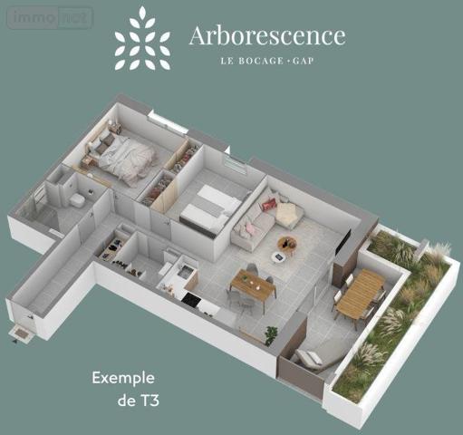 Appartement neuf à vendre à Gap dans lesHautes-Alpes (05000), ref : 003/PN2026