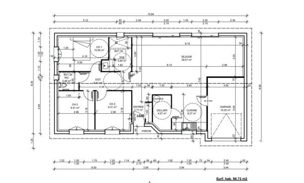 Maison à vendre 4 pièces 99 m² Galgon