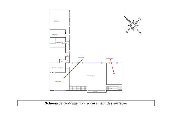 Étage noble traversant esprit loft avec balcon – Place Loulou Gasté