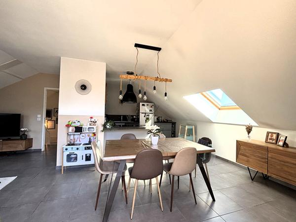 Magnifique duplex en dernier étage avec terrasses, jardin d'agrément et dépendances, entre ville et campagne