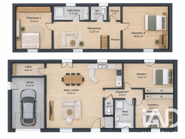 Maison à vendre 6 pièces 122,5 m² Bourgvallées