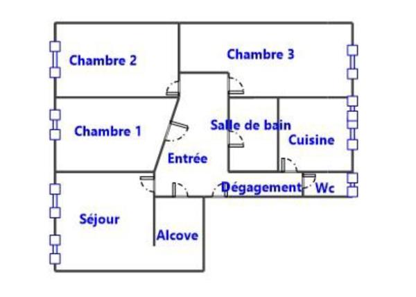Bel appartement à réveiller ou partager