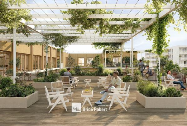Bureaux neufs à vendre ou à louer Lyon Part-Dieu avec rooftop paysager
