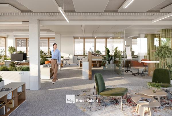 Bureaux neufs à vendre ou à louer Lyon Part-Dieu avec rooftop paysager