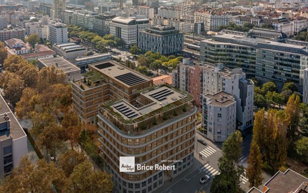 Bureaux neufs à vendre ou à louer Lyon Part-Dieu avec rooftop paysager