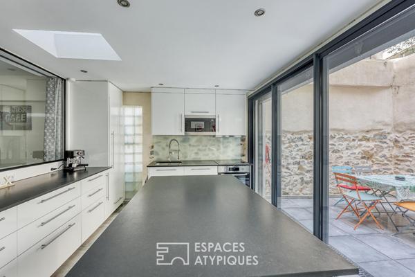 Appartement type loft avec patio