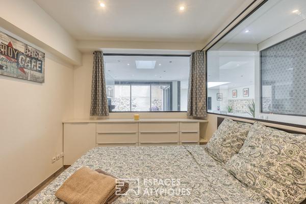 Appartement type loft avec patio