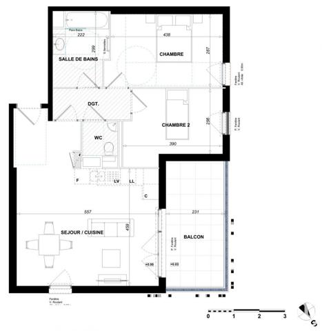 Appartement à vendre 3 pièces 66 m² Antibes