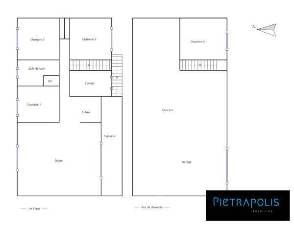 Montluel - Maison Individuelle - 97m2 - Au calme - 479m2 de terrain