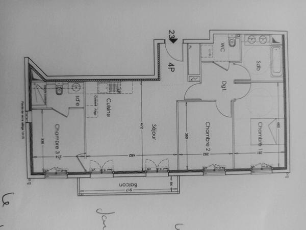 Grand 3 Pièces de Standing avec Terrasse de 76m²