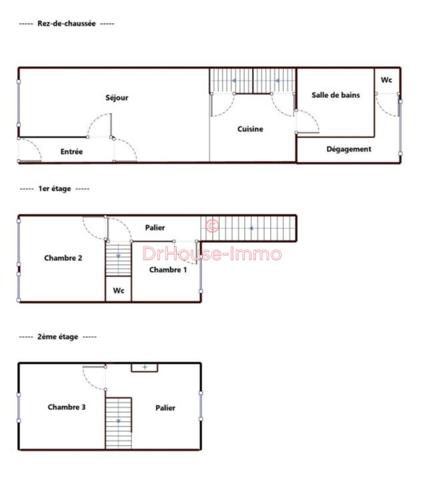 Maison à vendre 4 pièces de 90 m²