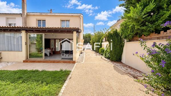 Maison familiale, 4 chambres, 2 SDB, véranda, garage 70m²