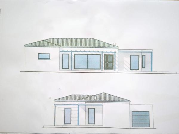 Terrain constructible de 839,00 m² MAGALAS (34) avec villa plain pied 4 faces