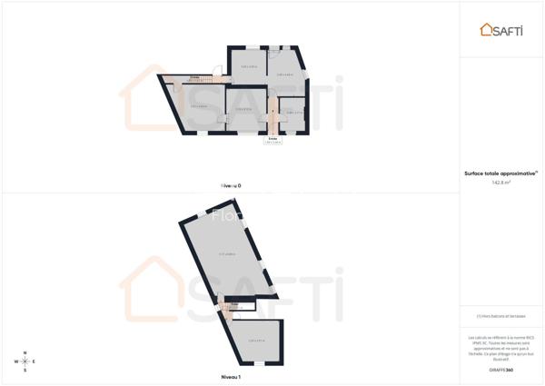 Maison avec dépendance, garages, cour et jardin clos.