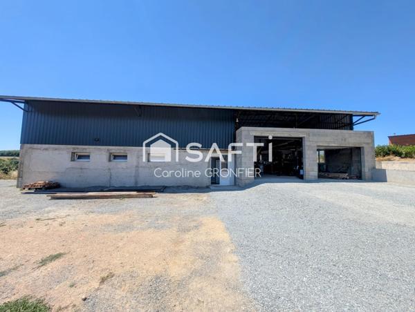 Longère en pierre rénovée avec piscine et atelier