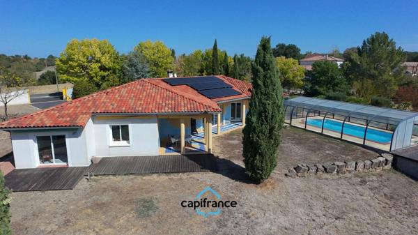 Toulouse 35 min, Roquemaure, villa d’architecte T7, 174 m², garage de 46 m², terrain 7500 m²