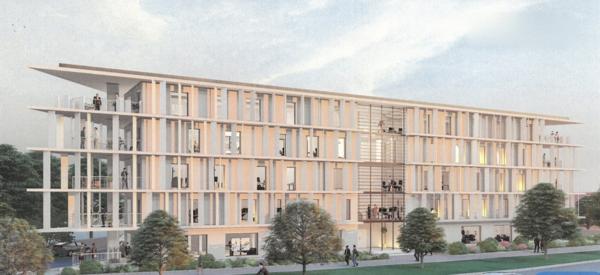 À Louer - Bureaux Le Saint-Exupéry immeuble neuf labellisé Passiv'haus à faible consommation énergétique