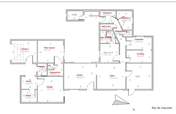 ancienne ferme de plain-pied entièrement rénovée