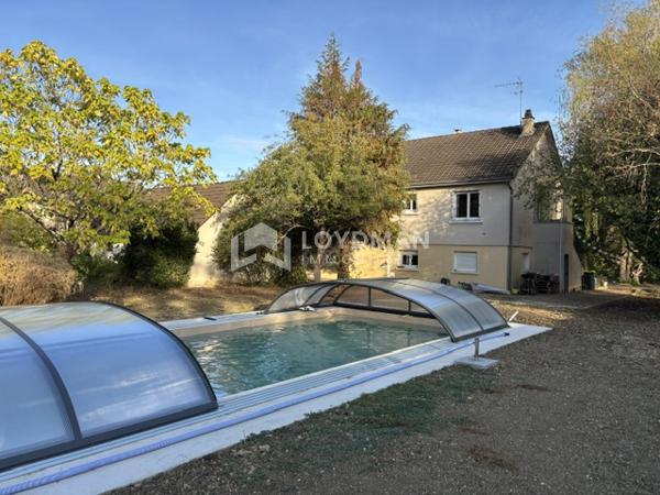 Maison familiale de 183 m² avec piscine construite en 2026 et son dôme, terrain de 3 886 m² et dépendance - ga