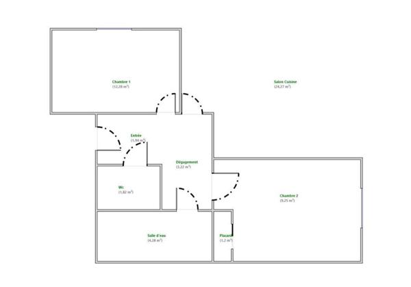 Appartement 3P de 58.26 m2 à Ollioules  - Jardin, terrasse, box et place de stationnement