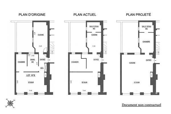 Appartement traversant à optimiser aux Batignolles