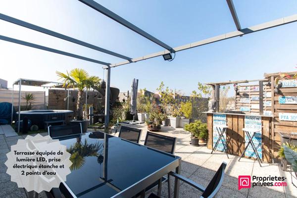Appartement F4 84m² avec terrasse de 76m², 2 balcons + 2 parkings