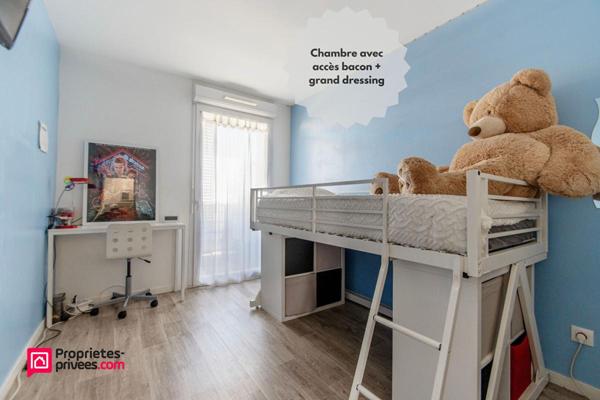 Appartement F4 84m² avec terrasse de 76m², 2 balcons + 2 parkings