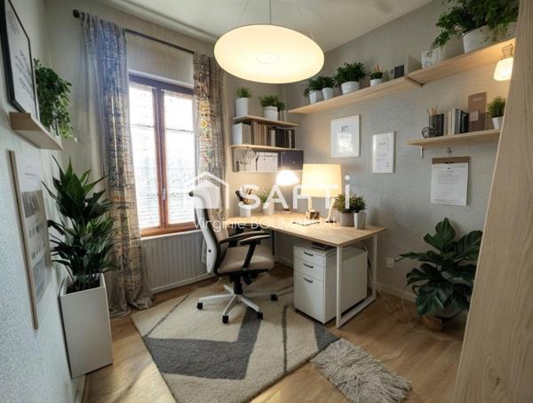 Maison de ville à rénover 114 m2 environ 4 chambres 2 bureaux