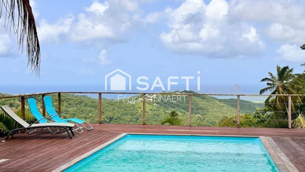 Villa T5 vue panoramique mer, rocher du Diamant