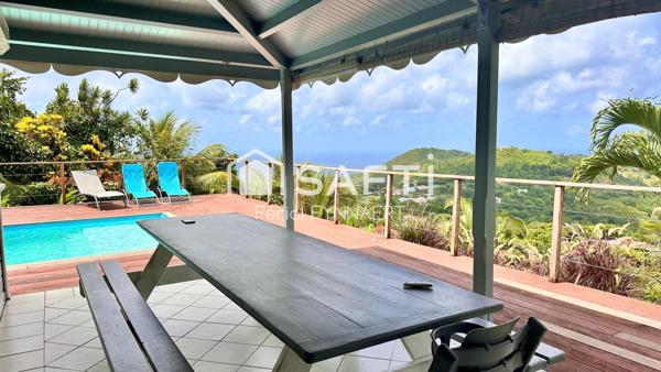 Villa T5 vue panoramique mer, rocher du Diamant