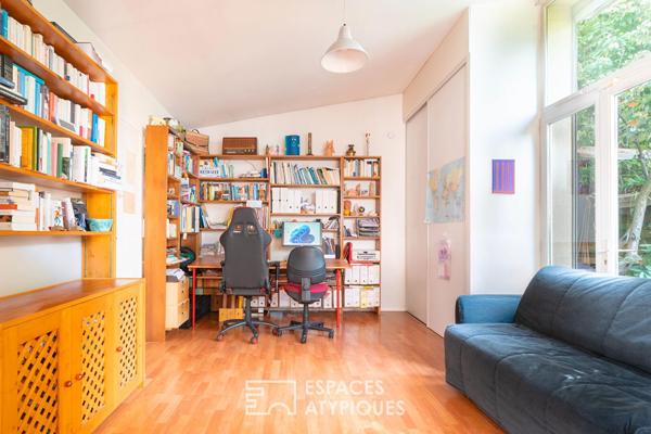 Maison avec terrasse arborée à la lisière du 20e