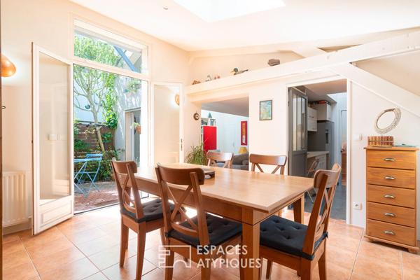 Maison avec terrasse arborée à la lisière du 20e