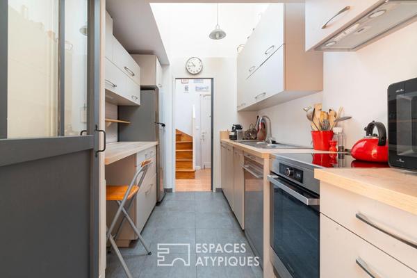 Maison avec terrasse arborée à la lisière du 20e