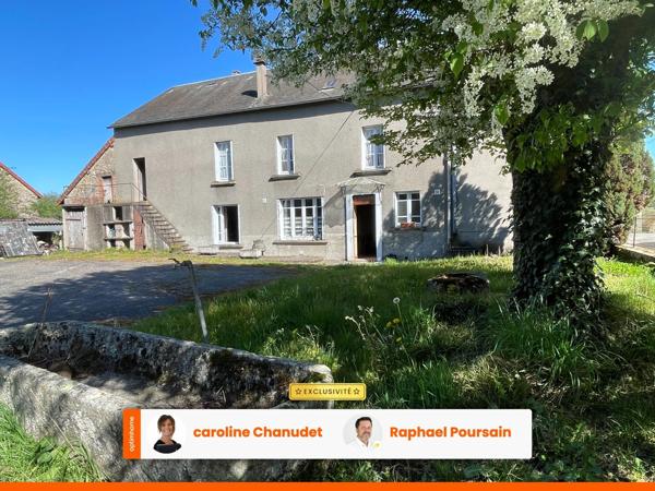 ensemble immobilier sur 1700m2 avec deux maisons, grange atelier jardin et puits