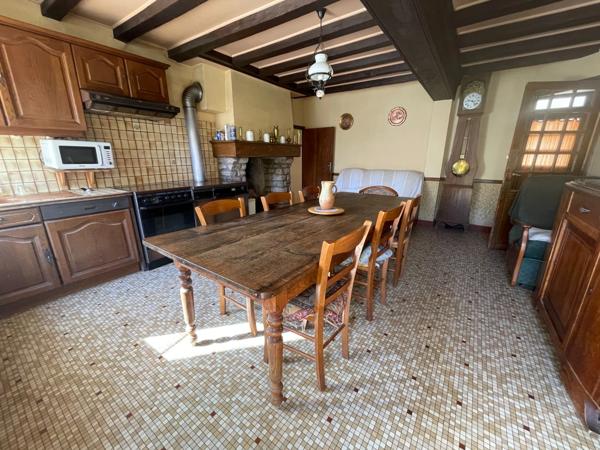 ensemble immobilier sur 1700m2 avec deux maisons, grange atelier jardin et puits